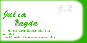 julia magda business card